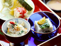 前菜ももちろん豆腐やおからを使った手作り料理です。