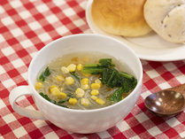 【横浜関内限定中華スープ】神奈川県産の野菜を使用し中華風に仕上げた春雨スープです。