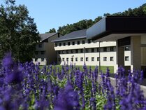 【外観】あたたかくなるとたくさんの花々がお出迎え♪リラックス効果抜群の香りが辺りを漂います