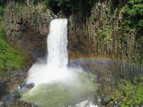 【苗名滝】日本の滝百選に数えられる名瀑。当館から徒歩1時間程度のトレッキングもオススメ♪