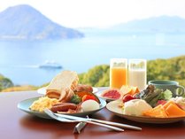瀬戸内海を眺めながら優雅な朝食をお楽しみください♪（※イメージ）