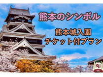 熊本城入園チケット付きのプランです！