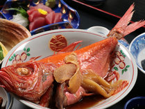 【料理】　夕食 金目鯛の煮付け