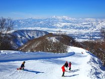 【周辺】野沢温泉スキー場。名物コースは眺望抜群！