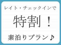 レイト・チェックイン　素泊りプラン　