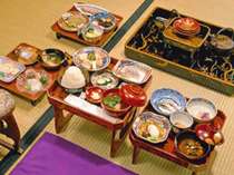 豪農が勝山藩主をもてなしたときの料理レシピ基に再現しました。　※写真はイメージです