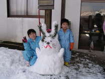 ロッヂどん冬の雪像コンテスト優秀作ウサギの雪像