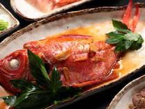 【料理】　夕食　　金目鯛の煮付け*