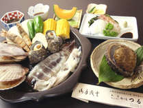 豪華☆彡新鮮な魚介は素材の味を生かした海賊焼きセットで！