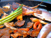 壱岐の新鮮な食材を使用した海鮮BBQ