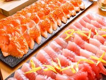 【熊野倶楽部】《ブッフェ》手作り海鮮丼ができるお造り