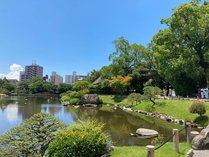 写真提供：熊本県観光協会水前寺成趣園です。散歩に最適ですよ。