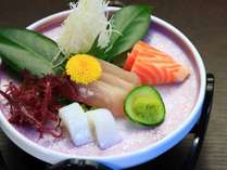 夕食一例_お造り_市場で仕入れた新鮮魚介をお刺身で♪福岡の魚介も旨味がしっかりです♪