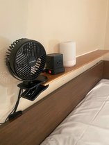 扇風機とヘッドライトは各ベッドに設置されております。