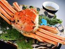 【津居山蟹】当館から港までは車で5分。活きた蟹を新鮮なうちに調理します。極上の味を堪能ください。