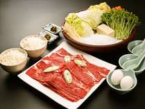 【人気夕食メニュー復刻】豊後和牛と地元野菜のすき焼きプラン