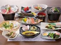 ・お夕食一例/富山の海の幸・山の幸を使った、心温まるような家庭料理。※写真のお料理は一例になります。