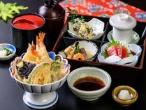 【夕食】松花堂御膳と天ぷら盛り合わせ　イメージ