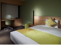 モデレートダブル　19.8平米　ベッド幅：140cm×197cm　快適性と機能性を重視したお部屋です。