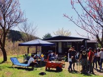 仲間と楽しくBBQ！