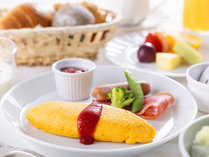 【ご朝食　アメリカンブレックファースト】その日の気分でオムレツ・スクランブルエッグなどから選べる！