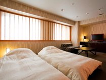 【デザイナーズ和室35平米】35平米スーペリアの就寝イメージ。お布団はセルフで自由にカスタマイズ