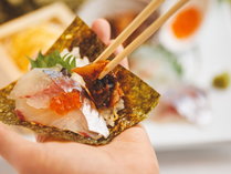 特製手巻き寿司　お子さまも楽しくお魚が食べられる一品