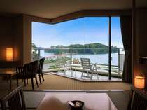窓の外に広がるのは、日本三景「松島」！写真は客室一例