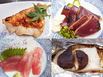 *日替わり定食メイン料理一例：HPブログにて日替わり定食メニュー掲載中！おかずに毎日魚料理が1品！