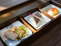 (朝食の一例）朝食には長崎県産の食材を使用。
