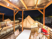 ・【Cabin+Tent】お友達同士やご家族でワイワイ過ごすのにぴったり♪持ち込みBBQもできます