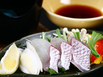 夕食◆鯛のしゃぶしゃぶ♪ポン酢でさっぱりとお召し上がりください！