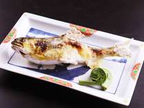 ■【ご夕食一例・鮎の塩焼き】肘折の新鮮な食材を使用したご夕食