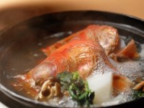 下田大和館　【ダイニング“海”の名物】金目鯛の塩炊！　*コースにより付かない場合もございます。