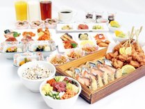 【朝食バイキング】～北海道産の食材を使用した和食メニュー～