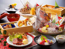 お子様向け『お祝い膳』（鯛のお頭付、赤飯、会津の慶事料理等）のイメージ♪