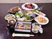 *お夕食一例（スタンダード）/日間賀島で獲れる新鮮な海の幸を存分にご堪能下さい。