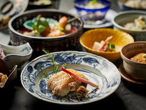 【京懐石－竹－】“甘鯛（ぐじ）”など若狭からの食材を盛り込んだ懐石料理