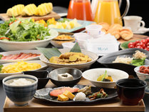 【朝食】地元食材を使用した和定食