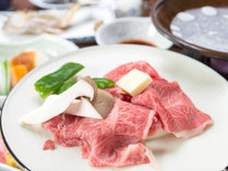 *【旬の特選2食付】ジュワっと肉汁溢れる常陸牛の陶板焼き