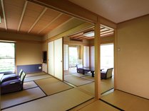 角部屋一例ふすまで仕切られた二間続きのお部屋