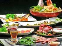 ≪ご夕食例≫滋賀の季節の地物を使った珍しい料理が、ところ狭しと並ぶお食事。個室にてのんびりと★