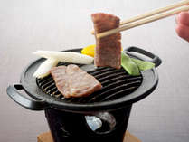*お料理一例【近江牛の鉄板焼き】ジューシーで柔らかい近江牛をお好きな焼き加減でどうぞ！