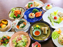 #ヴィーガンプラン　野菜がもつ自然の色味と素材そのものの味を活かした創作中華料理。