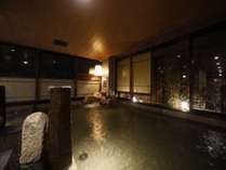 ◆大浴場 　男性内風呂②　　天然温泉でゆったり気分♪