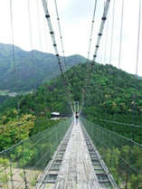 日本一長い吊り橋（十津川　谷瀬の釣り橋）