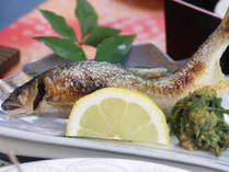 ＃料理一例・【里-sato-】　川魚の焼き物