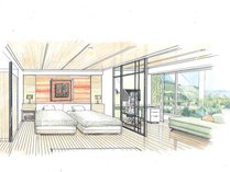 2022年4月末リニューアルオープン東館客室「洋室デラックスツイン67平米」完成予想図