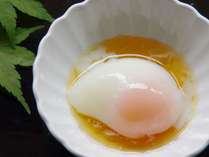 生卵より茹卵より消化が良い「手作り温泉卵」♪オリジナルの無添加出汁醤油でお召し上がりください。