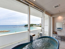 *【露天風呂付客室（浜水晶）・和室】完全プライベート空間で露天風呂の温泉をお愉しみください。